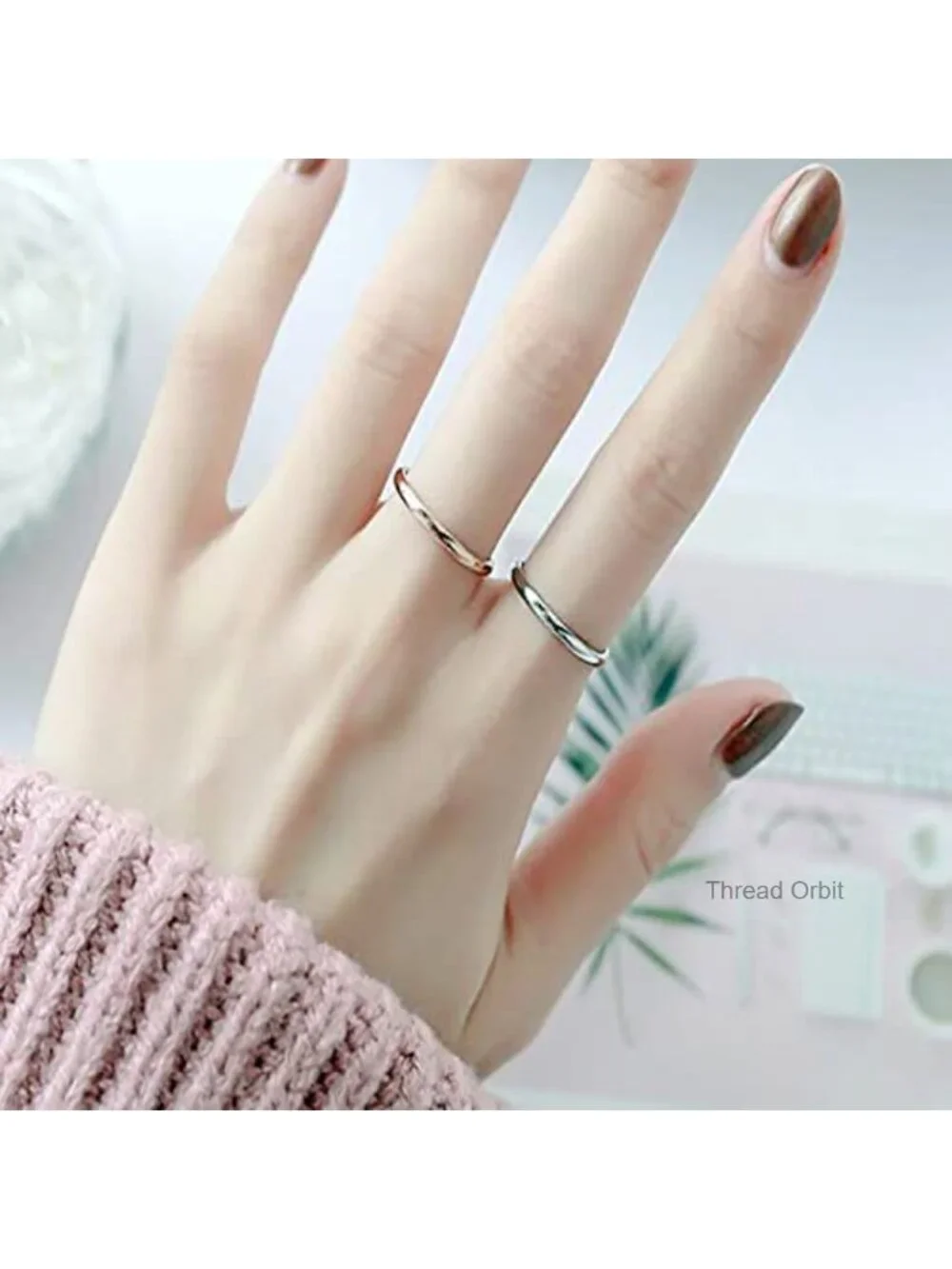2mm Stainless Steel Plain Stacking Band Promise Wedding Ring